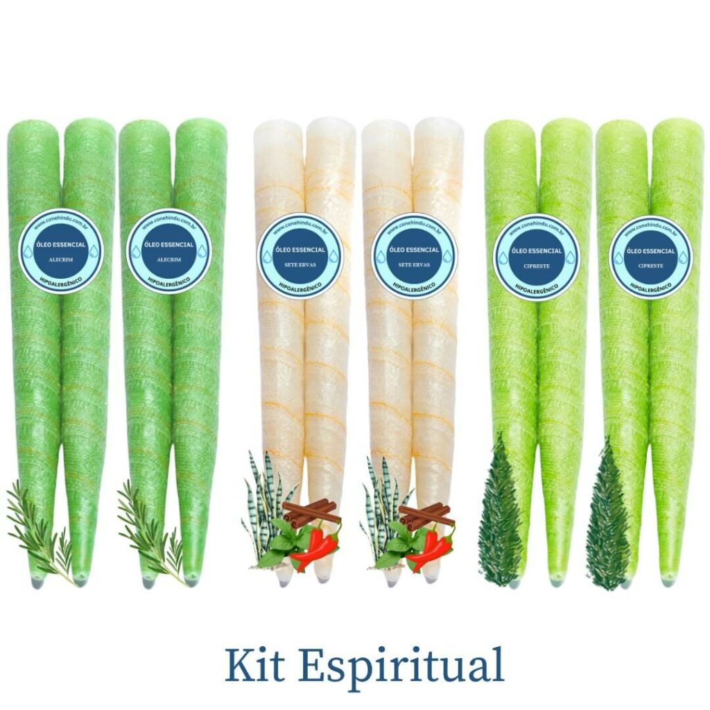 Kit Espiritual 12 Cones Cone Hindu Original