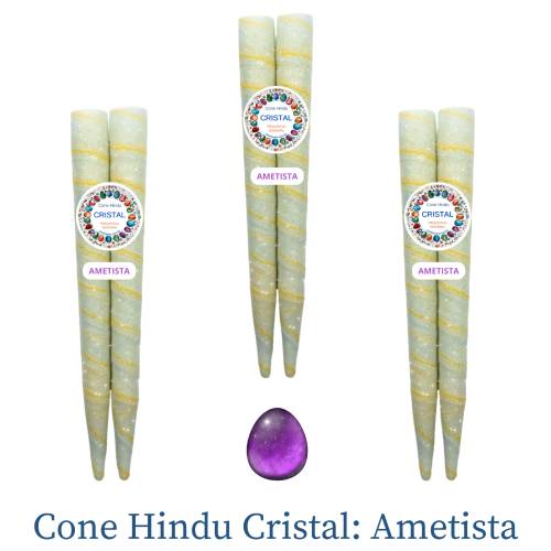 cone hindu cristal ametista