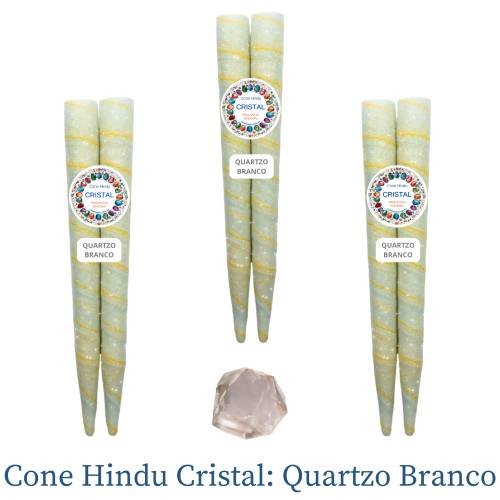 cone hindu cristal branco