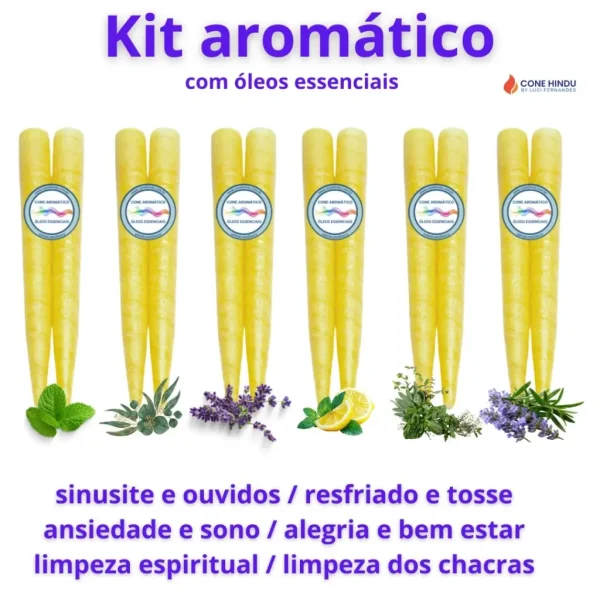 kit cone hindu aromático